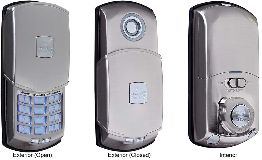 Select your options below to modify your Delaney AP501 keyless door lock: