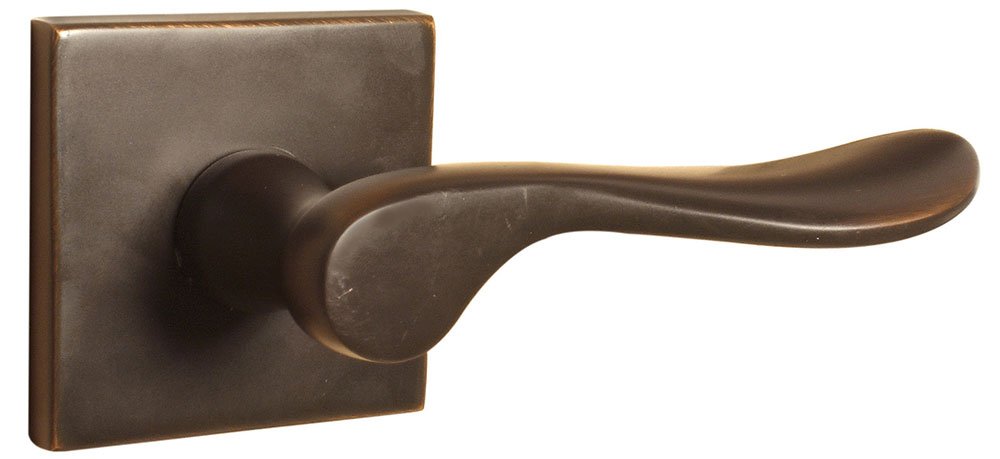 Oil rubbed bronze solid cast door levers & knobs