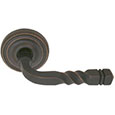 Emtek Santa Fe Brass Door Handle in Oil Rubbed Bronze with Regular rosette