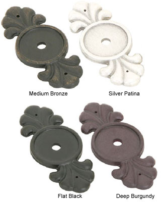 Emtek Bronze Cabinet Knob Backplate Shop Cabinet Hardware At