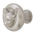 Emtek Brass Chihuahua Cabinet Knob in Satin Nickel