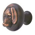 Emtek Brass Dachshund Cabinet Knob in Oil Rubbed Bronze