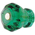 Emtek Astoria Emerald Crystal Cabinet Knob in Polished Brass