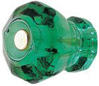 Emtek Astoria Emerald Crystal Cabinet Knob in Polished Brass
