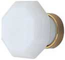 Emtek Old Town Milk Crystal Cabinet Knob in French Antique