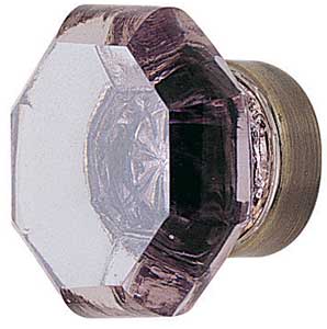 Emtek Old Town Violet Crystal Cabinet Knob in French Antique