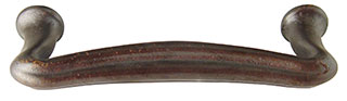 Emtek Art Nouveau Bronze Cabinet Pull in Deep Burgundy