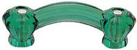 Emtek Astoria Emerald Crystal Cabinet Pull in Polished Brass