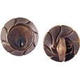 Emtek Art Nouveau Bronze Deadbolt Door Lock in Medium Bronze