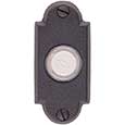 Emtek Small Style #1 Brass Doorbell Cover in Flat Black