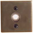 Emtek Square Brass Doorbell Cover in Oil Rubbed Bronze