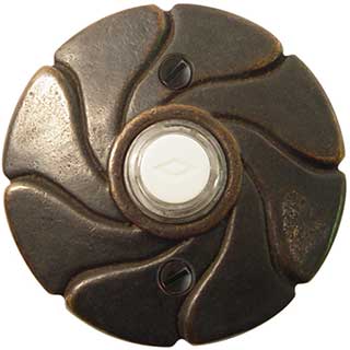 Emtek Style #17 Bronze Door Bell in Medium Bronze