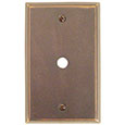 Emtek Colonial Cable Brass Outlet Cover in Oil Rubbed Bronze
