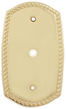 Emtek Rope Cable Brass Outlet Plate in PVD