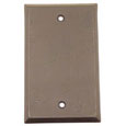 Emtek Lost Wax Blank Bronze Switch Plate in Medium Bronze