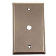 Emtek Lost Wax Cable Bronze Outlet Cover in Medium Bronze