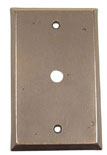 Emtek Lost Wax Cable Bronze Outlet Plate in Medium Bronze
