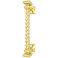 Emtek Rope Brass 18" Door Pull in PVD
