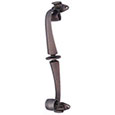 Emtek Scroll Brass 18" Door Pull in Pewter