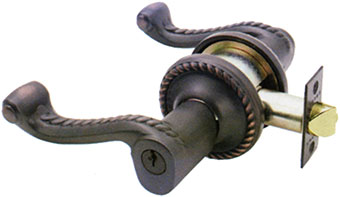Emtek Rope Style Brass Lever Lock