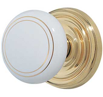 Emtek Olde Gold Style Porcelain Door Knob