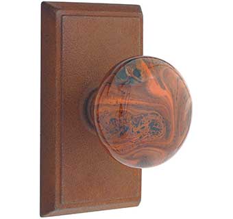 Emtek Brown Swirl Madison Style Wrought Steel Door Knob
