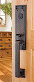 Emtek Arts & Crafts Style Brass Entry Door Handle Set