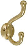 Emtek Brass Robe Hook in Polished Brass