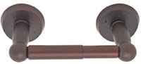 Emtek Sandcast Bronze Spring-Rod Toilet Paper Holder in Deep Burgundy