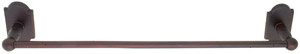 Emtek Sandcast Bronze Towel Bar in Deep Burgundy