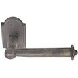 Emtek Sandcast Bronze Bar Toilet Paper Holder in Medium Bronze