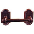 Emtek Tuscany Bronze Spring-Rod Toilet Paper Holder in Deep Burgundy