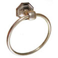 Emtek Tuscany Bronze Towel Ring in Silver Patina