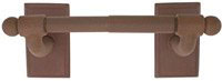 Emtek Wrought Steel Spring-Rod Toilet Paper Holder in Rust