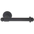 Emtek Wrought Steel Bar Toilet Paper Holder in Flat Black