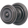 Emtek Waverly Brass Door Knob in Oil Rubbed Bronze with Regular rosette