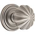 Emtek Melon Brass Door Knob in Pewter with Regular rosette