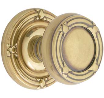 Emtek Brass Ribbon & Reed Style Door Knob