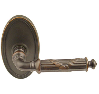 Emtek Ribbon & Reed Style Brass Lever Door Handle