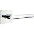 Emtek Stuttgart Door Lever in Polished Chrome with Square rosette