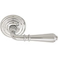 Emtek Turino Brass Door Handle in Polished Chrome with Regular rosette