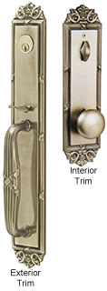 Emtek Imperial Brass Entry Door Handle