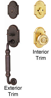 Emtek Knoxville Brass Entry Door Handle