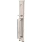 Emtek Melrose Entry Door Handle Set in Satin Nickel