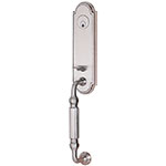 Emtek Orleans Entry Door Handle Set in Satin Nickel