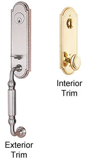 Emtek Orleans Brass Entry Door Handle