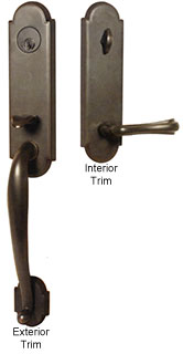 Emtek Richmond Brass Entry Door Handle