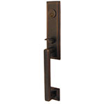 Emtek Wilshire Entry Door Handle Set in Oil Rubbed Bronze