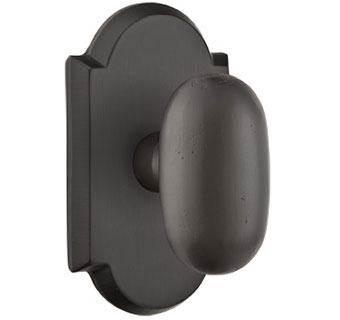 Emtek Sandcast Bronze Egg Style Door Knob