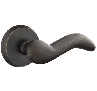 Emtek Cody Style Sandcast Bronze Lever Door Handle